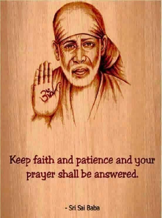 Sai Baba Photo with Quotes