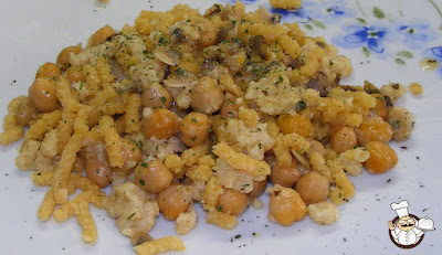 Passatelli con vongole e ceci.