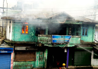 Panchayat office set ablaze, govt vehicle damaged in Darjeeling