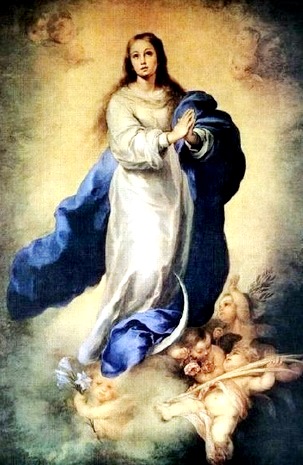 Foto de la Inmaculada Concepción en pintura