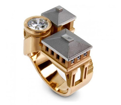 City And Building Shape Beautiful, Creative And Stylish Ring Collection