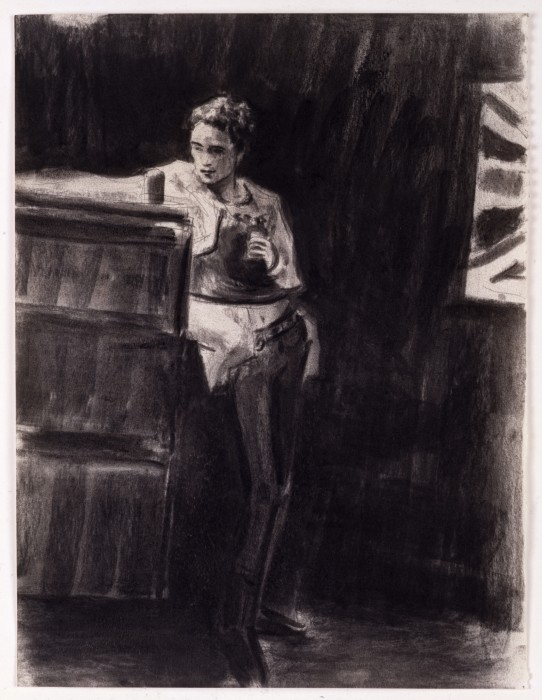 Elizabeth Peyton John Lydon, London, 1977, 1994 charcoal on paper  35,6 x 27,9 cm