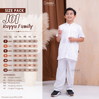 sizechart koko anak