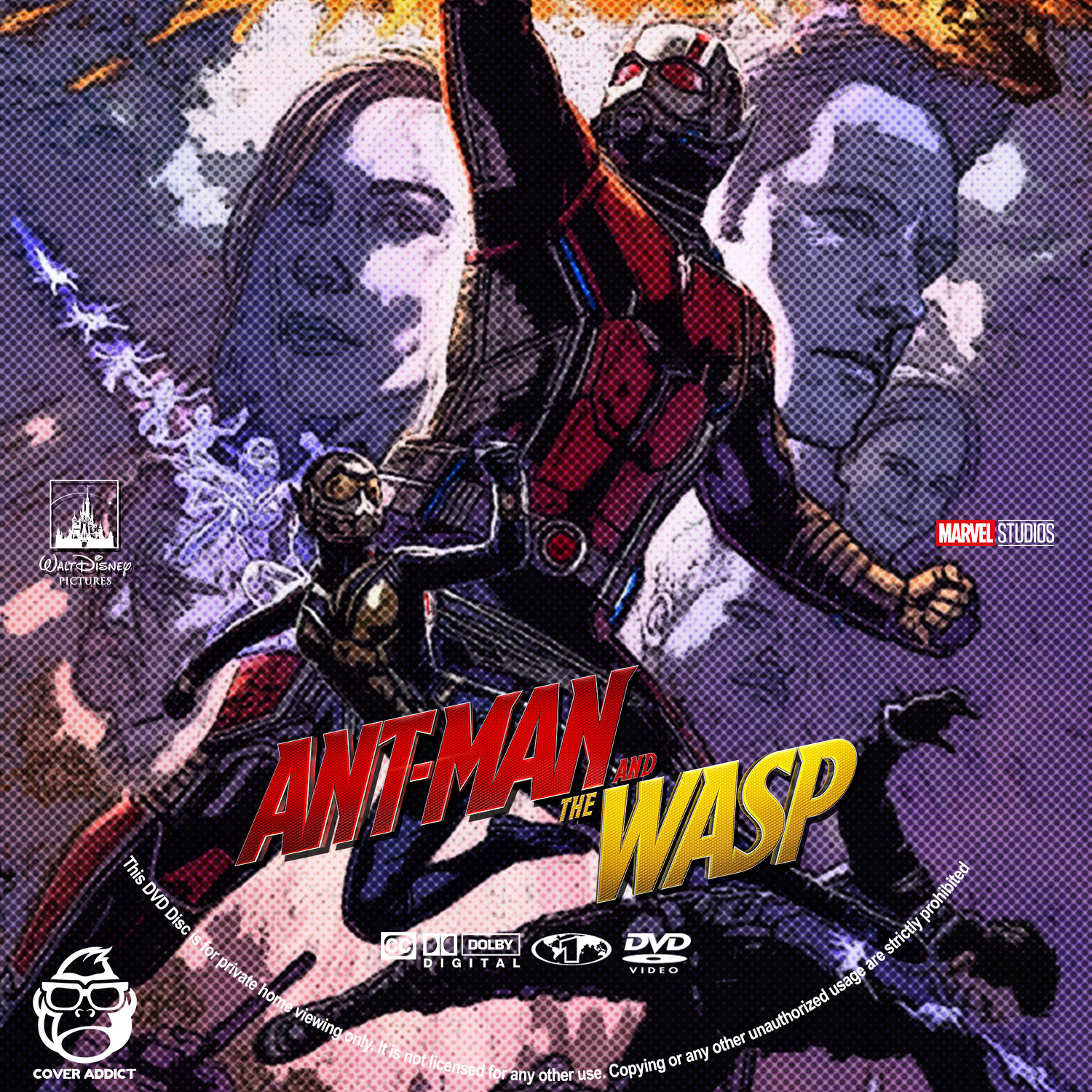 Ant-Man and the Wasp DVD Label - Cover Addict - Freecovers