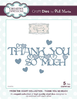 CEDPM1002 - From the Heart Collection Thank You So Much Die