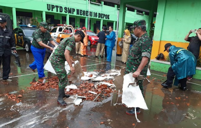 Kodim Depok Respon Cepat Bencana Puting Beliung