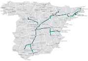 . rapid trains (“AVE”) with speeds reaching 300 km/h: Madrid, Toledo, . (spain train map)