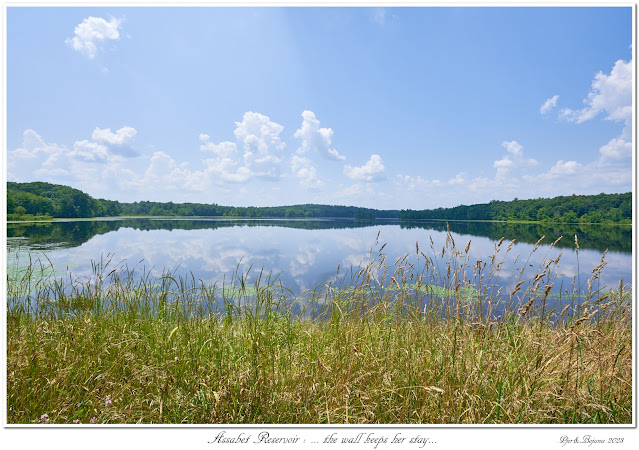 Assabet Reservoir: ... the wall keeps her stay...