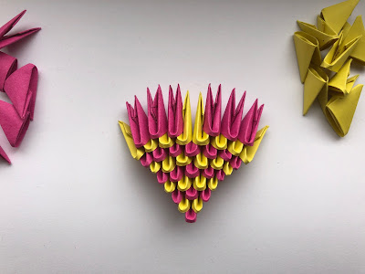 DIY-Basteltipp für ein 3D-Origami-Herz von Ars Vera