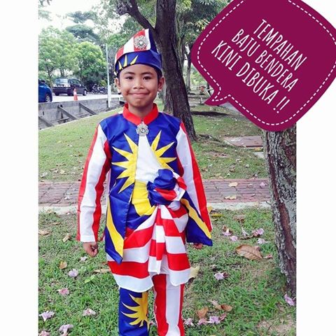 30 Idea Baju Kanak Kanak Bertemakan Jalur Gemilang Sempena 