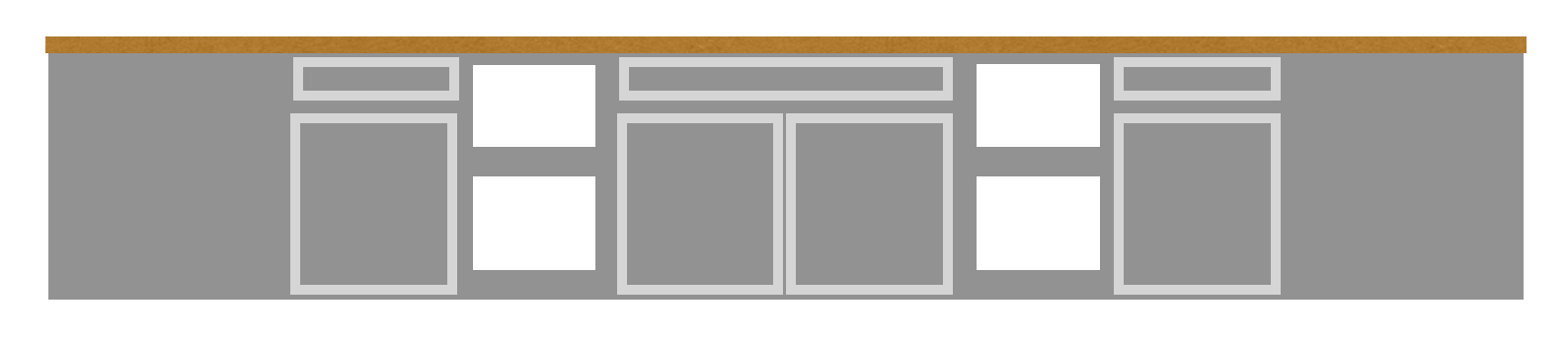 basement cabinet layout