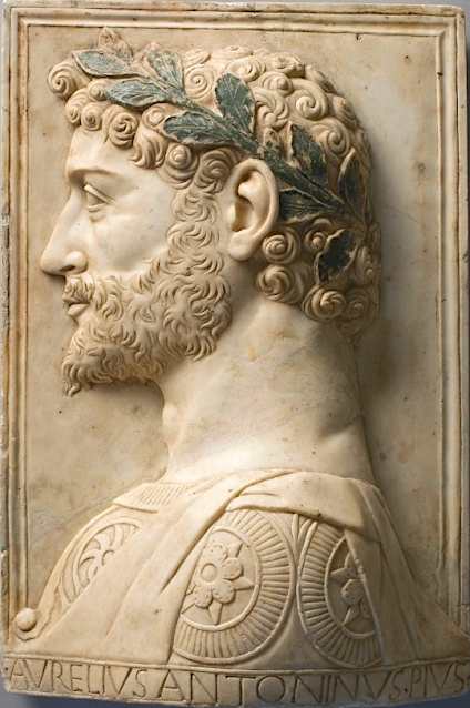 Gregorio di Lorenzo (1436-1504)  Aurelius Antoninus Pius, ca.1400 Marbre,,  50.5 x 34 x 13 cm Cleveland Museum of Art