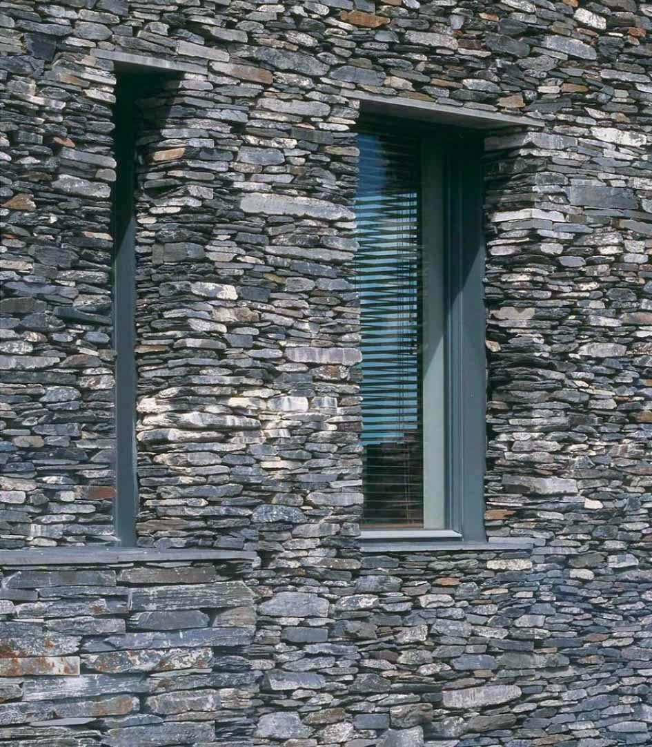 66 Desain Rumah Minimalis Dengan Dinding  Batu  Alam  