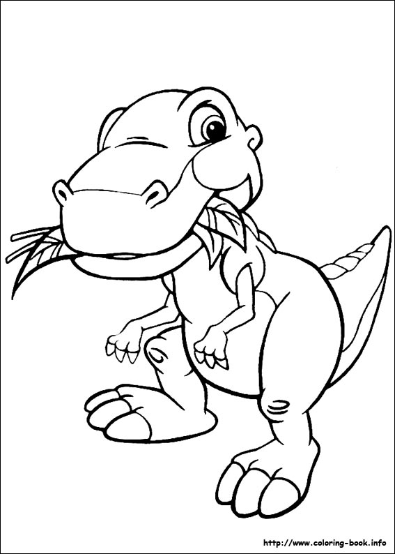 dinosaur coloring pages land before