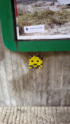 Space Invader, Kacheln, Streetart, Urbanart