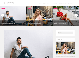 Andria Minimal Blogger Template