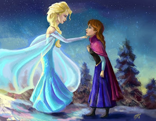 Gambar Elsa dan Anna Frozen wallpaper 8