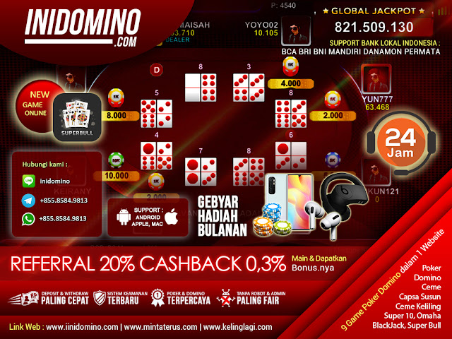 REFERENSI AGEN - PERMAINAN BARU SUPERBULL DI AGEN DOMINO TERBAIK INIDOMINO