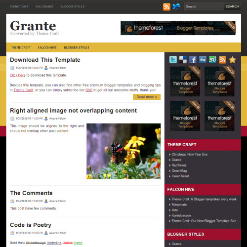Grante,blogger,Templates for blogger