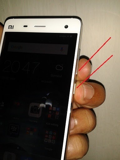 tutorial screenshot Xiaomi Redmi Note 2 tanpa aplikasi