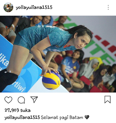 Yolla Yuliana atlet bola voli putri dari Jawa Barat