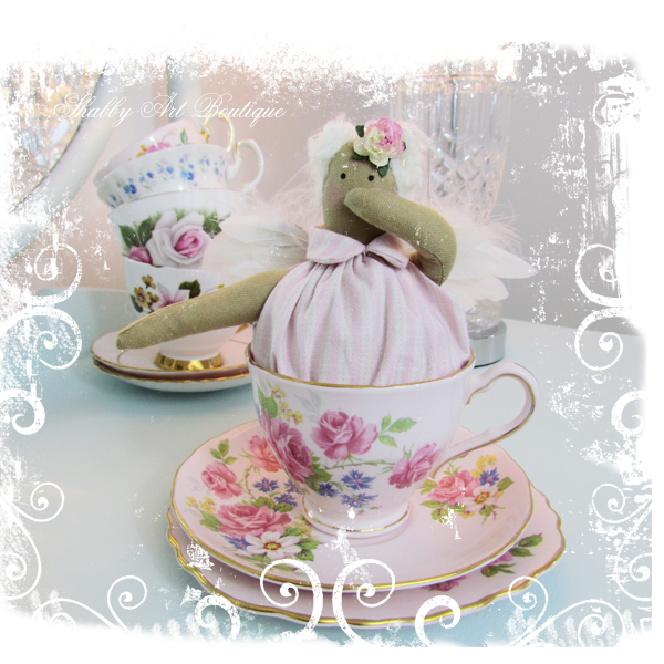 Shabby Art Boutique Tilda Teacup Angel 1