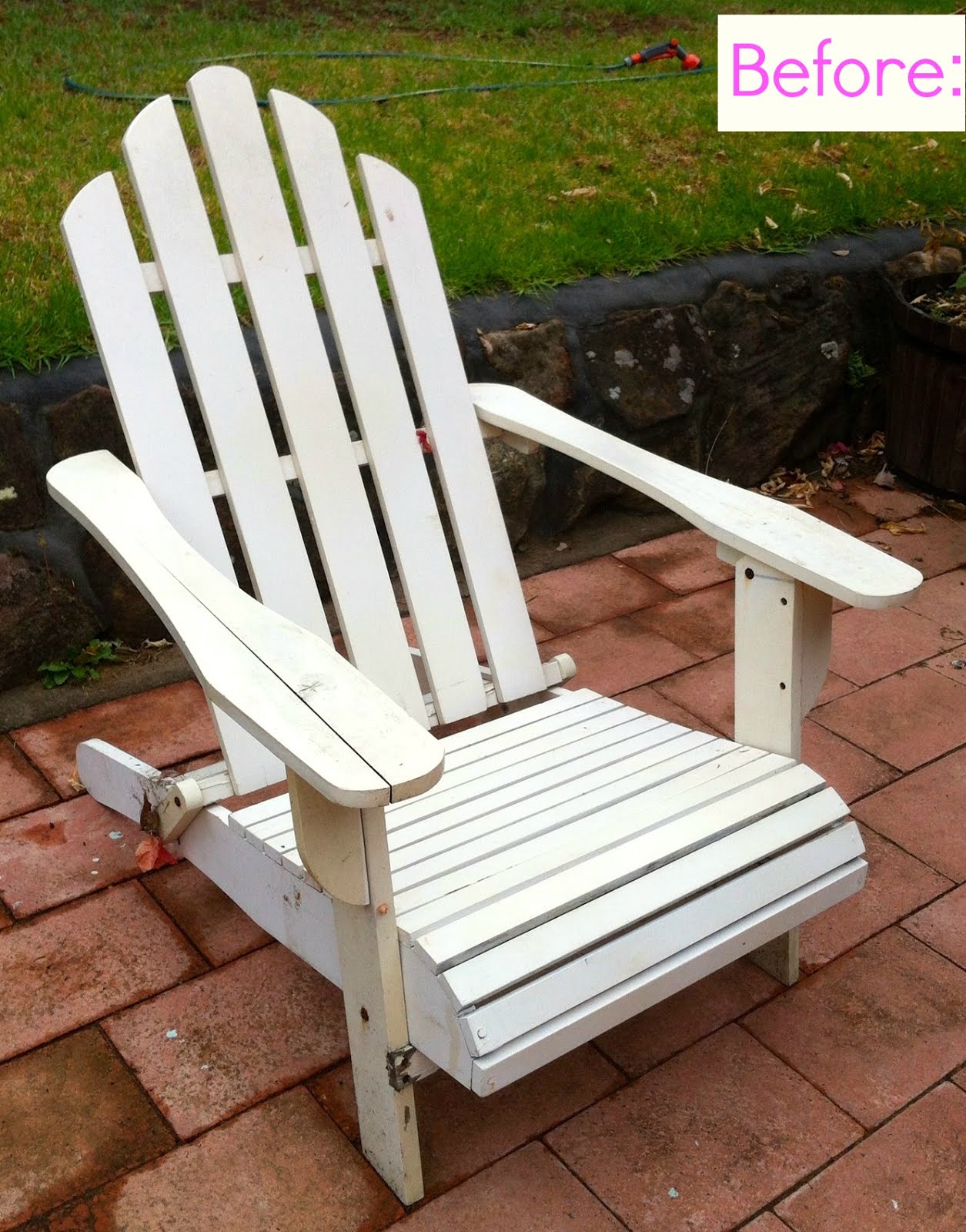 Giggleberry Creations!: Wooden Beach Chair Makeover!