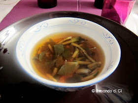 minestra dell'atantico con salsa di soia