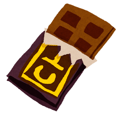 チョコレートのイラスト「板チョコ」