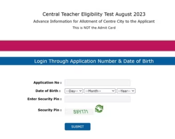 Exam on August 20; CBSE CTET 2023 city pre-admit card available at ctet.nic.in