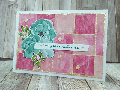 Happiness Abounds stampin up hues of Happiness card using paper scraps