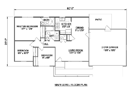  Denah Rumah Luas Tanah 60  Meter