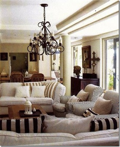 decorno striped living room