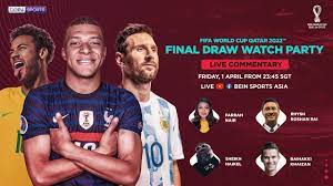 fifa world cup qatar 2022 final draw watch live