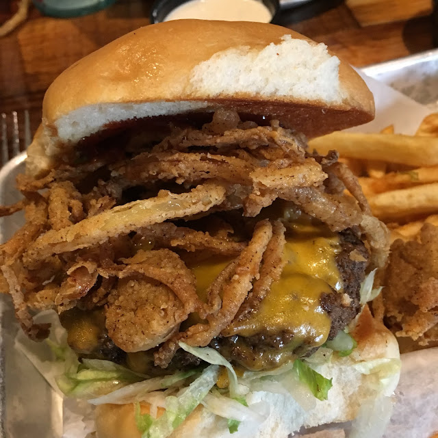 Your Mom's BBQ Burger. Photo courtesy of Brenton Day.