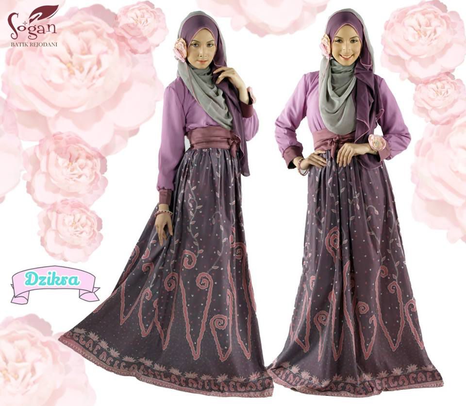 Contoh Model  Baju  Gamis  Batik  Terbaru  2019