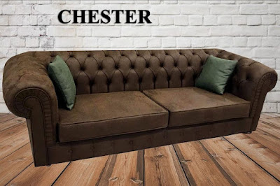 Chesterfield ( Chester ) Kapitone Kanepe