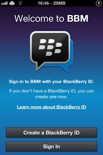 Tampilan BBM for ios iphone dan android samsung