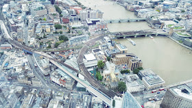 Looking down from the top of the shard