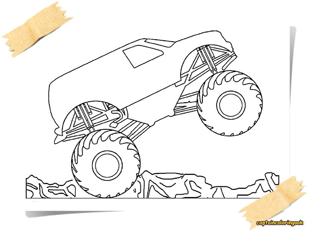  Monster Truck Coloring 