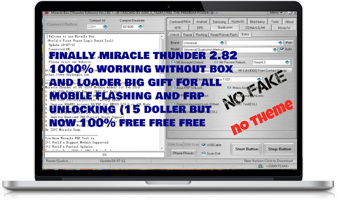 finally, Miracle Box thunder 2.82 Direct Crack Setup Free Download smartphone mobile flashing software tool [No Need Keygen, Xtm Key, Loader] 1000% Working new year gift for all