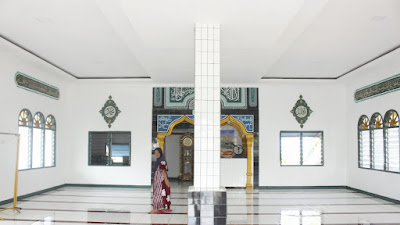 Tampak Dari Dalam Bangunan Mesjid Nurul Iman Yang usai di Rehab TMMD 118
