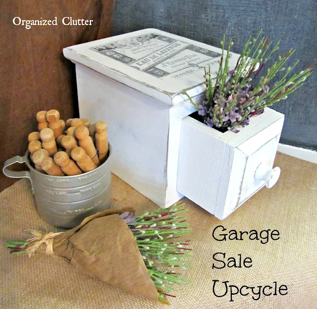 French Style Upcycle of a Thrift Shop Find #imagetransfer #chalkpaint