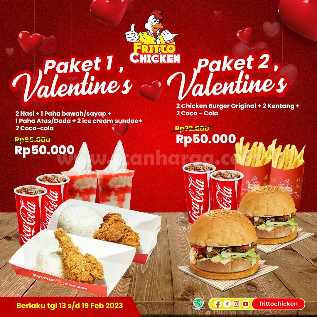Promo Fritto Chicken Valentine’s Harga Serba Rp 50.000