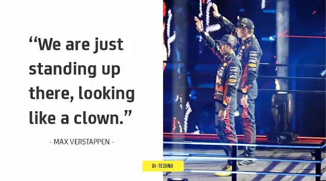 Max Verstappen on Las Vegas GP Opening Ceremony: "Like a clown."