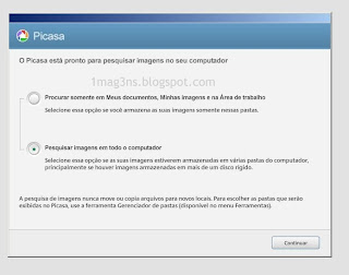 Picasa - pesquisar imagens no computador