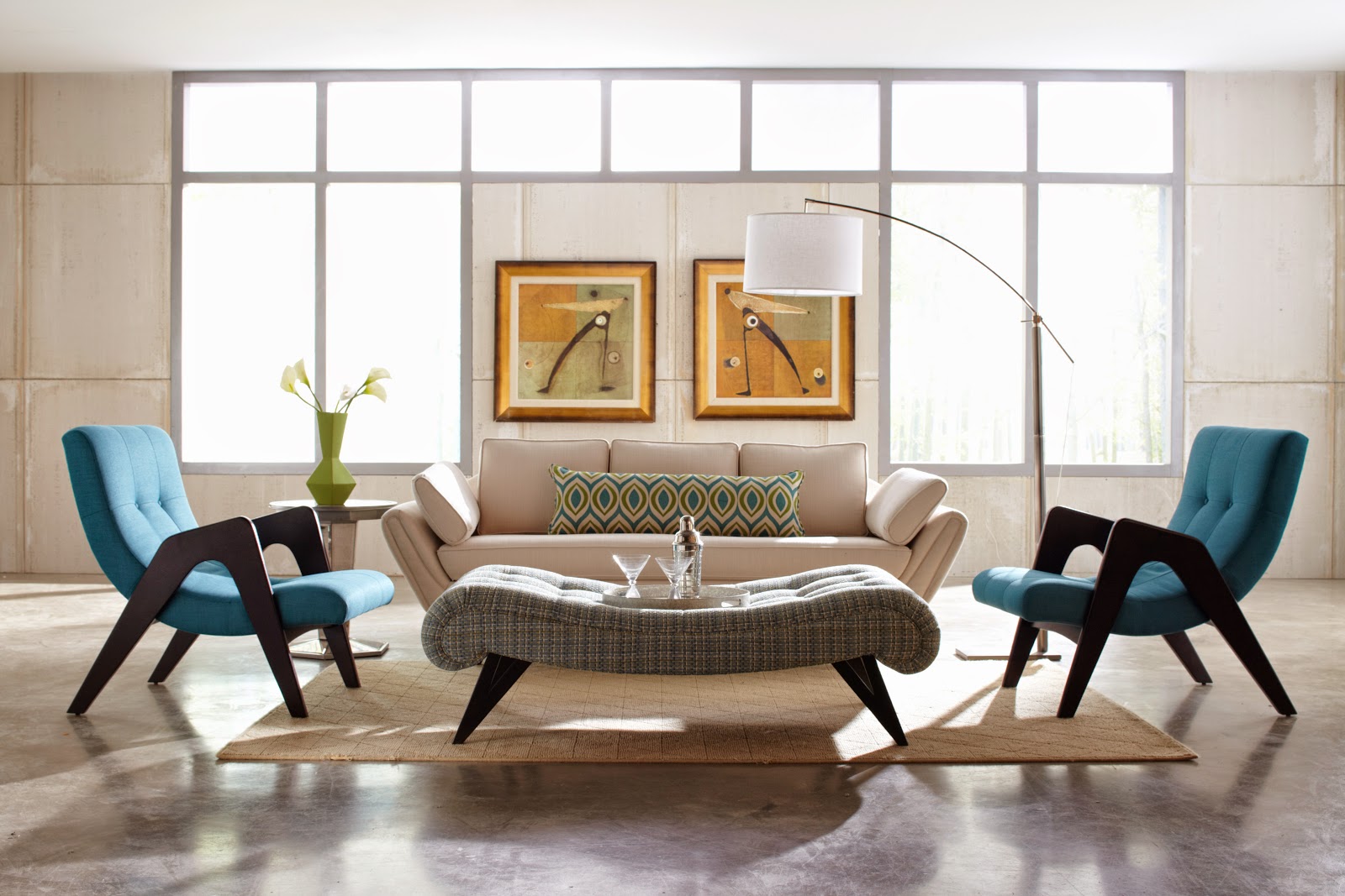 pinterest mid century modern living room