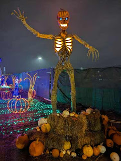 Skeleton With Jack-O-Lantern Head Scarborough Town Centre