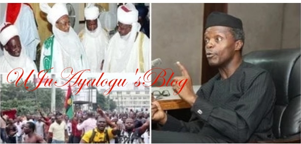 Hate Speech: Biafra Agitators, Arewa Youths Risk Jail Terms – Osinbajo warns