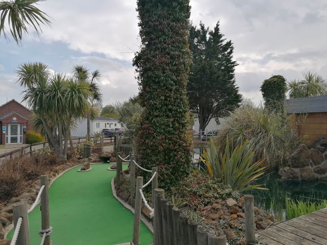 Jungle Adventure Golf at Parkdean Vauxhall Holiday Park. Photo by Sophia and Karl Moles, May 2021